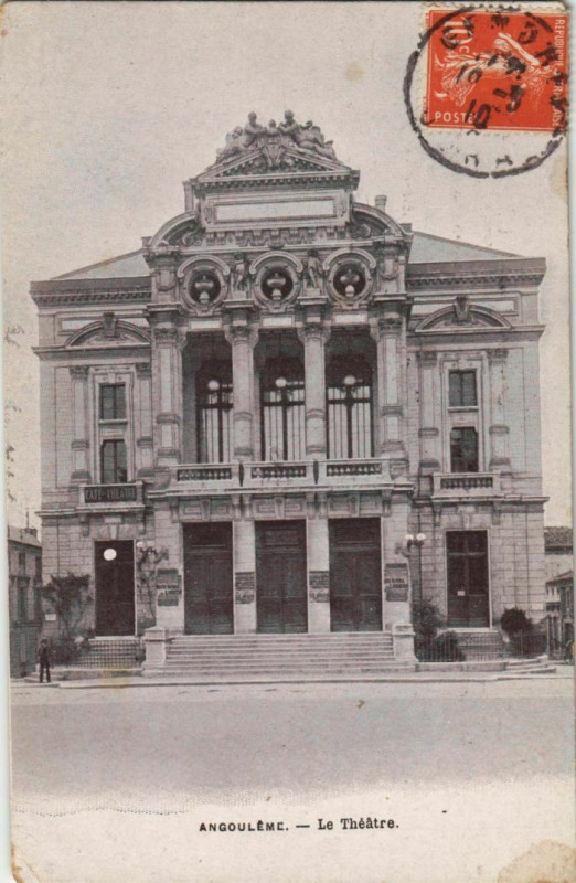 Carte postale ancienne Angouleme- Le Theatre France à Angoulême