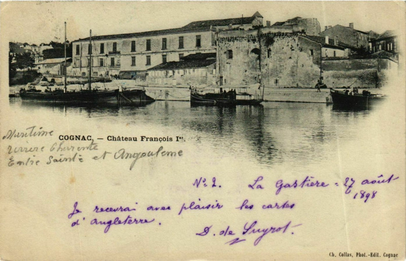 Carte postale ancienne Château Francois Ier à Cognac