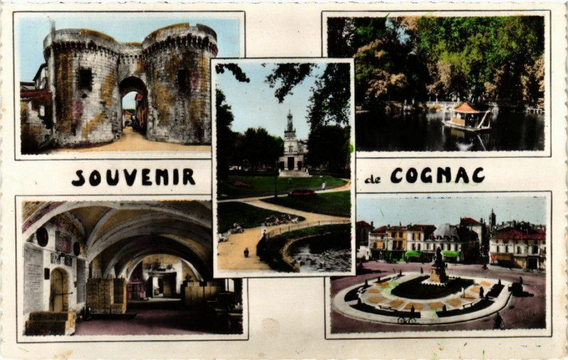 Carte postale ancienne Souvenir de Cognac à Cognac