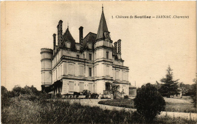 Carte postale ancienne Chateau de Souillac - Jarnac (Charente) à Jarnac