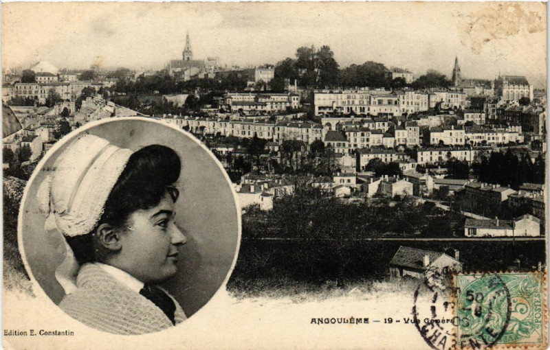 Carte postale ancienne Angouleme - Vue Générale à Angoulême