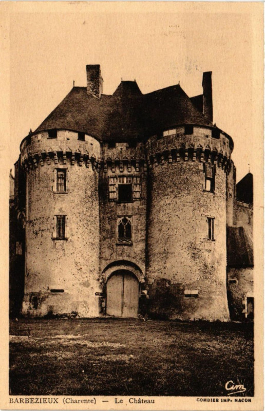 Carte postale ancienne Barbezieux (Charente) - Le Chateau