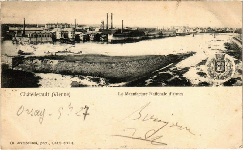 Carte postale ancienne Chatellerault - La Manufacture Nationale d'Armes à Châtellerault