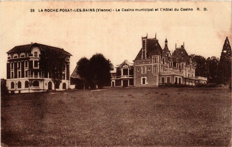 Carte postale ancienne La Roche-Posay-les-Bains - Le Casino municipal à La Roche-Posay