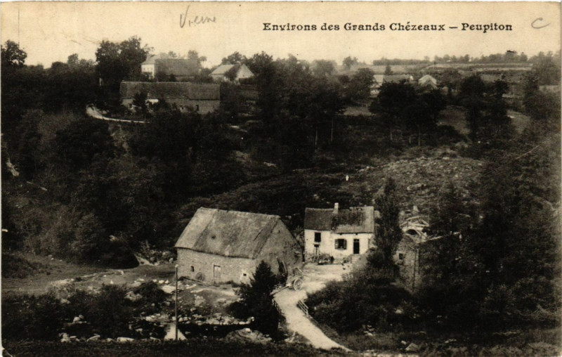 Carte postale ancienne Env. des Grands Chezaux - Peuption