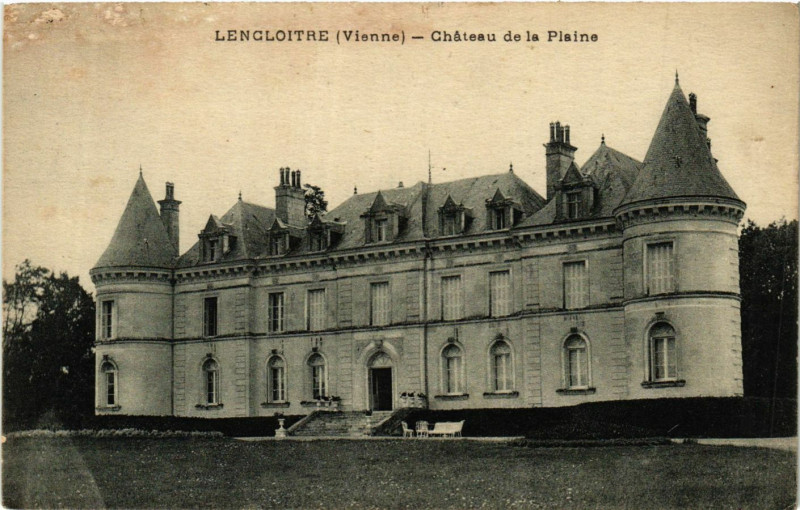 Carte postale ancienne Lengloitre - Chateau de la Pisine
