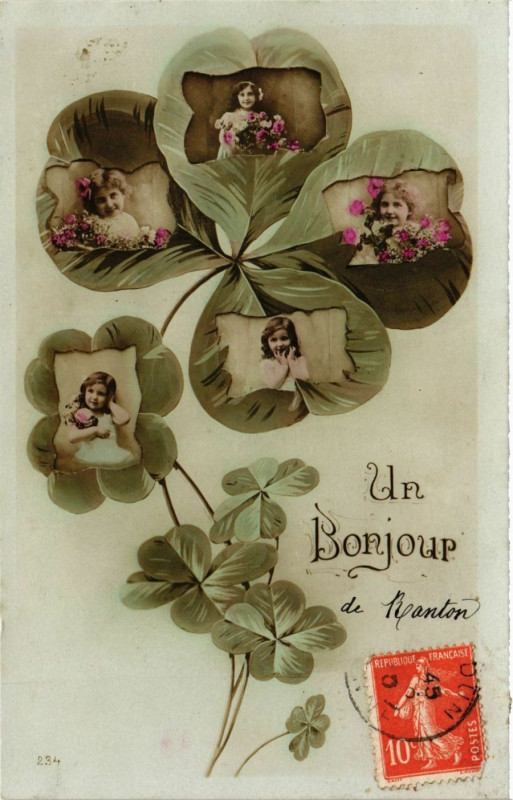 Carte postale ancienne Un Bonjour de Ryanton
