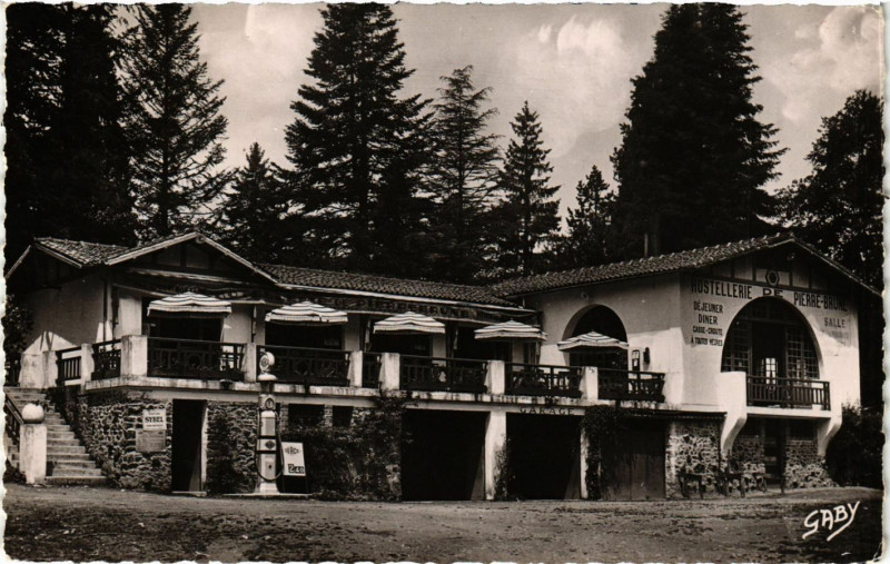 Carte postale ancienne Foret de Mervent Pierre-Brune - L'Hostellerie