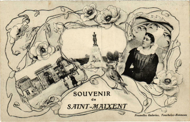 Carte postale ancienne Souvenir de Saint-Maixent