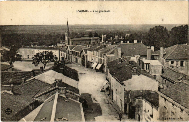 Carte postale ancienne L'Absie - Vue générale à L'Absie