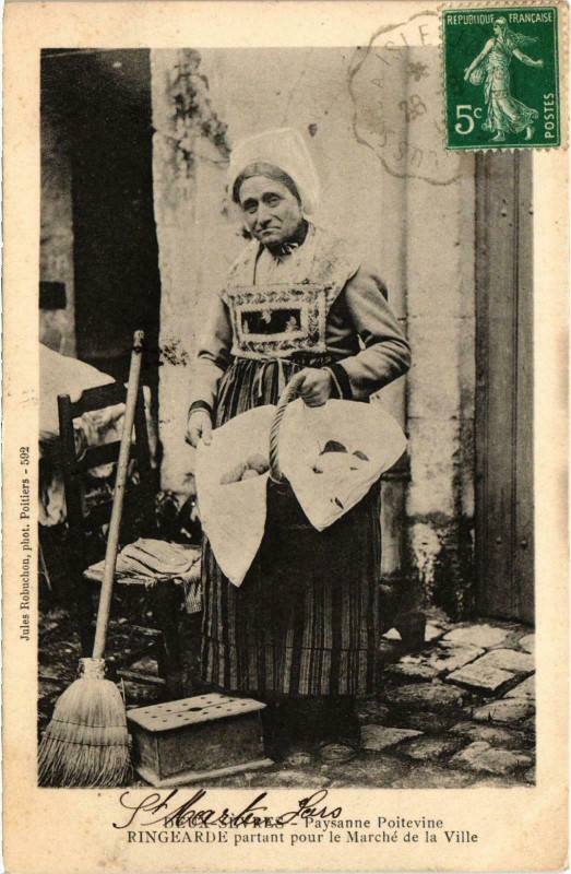 Carte postale ancienne Paysanne POITEVINe - Ringearde