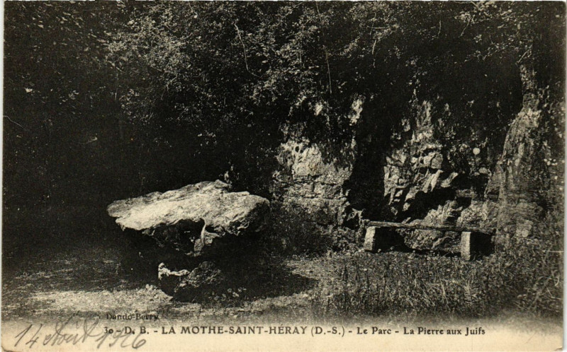 Carte postale ancienne La Mothe Saint-Heray - Le Parc
