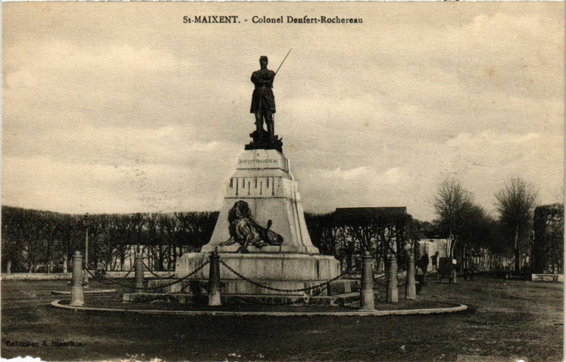 Carte postale ancienne Saint-Maixent - Colonel Denfert-Rochereau