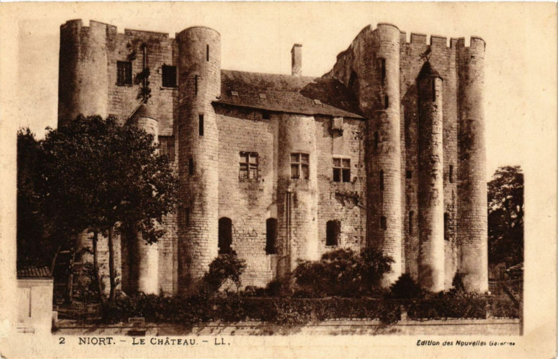 Carte postale ancienne Niort - Le Chateau à Niort