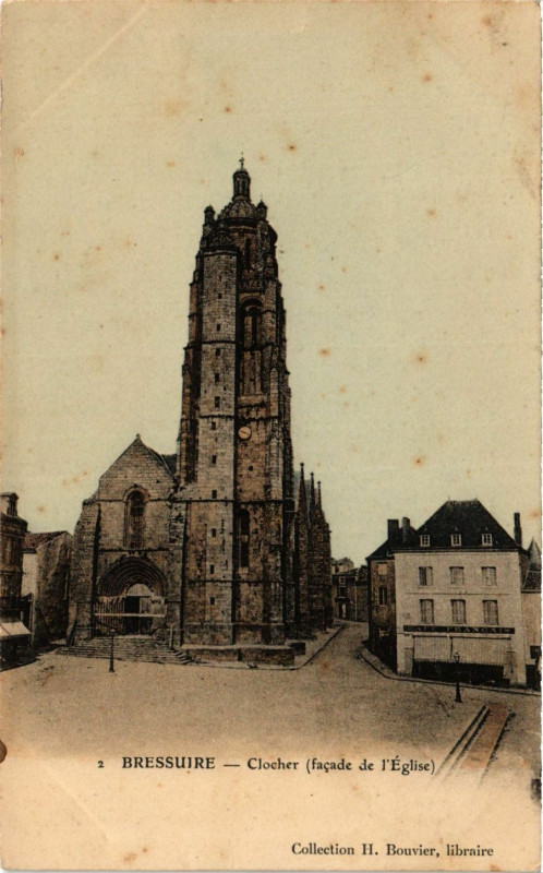 Carte postale ancienne Bressuire - Clocher à Bressuire