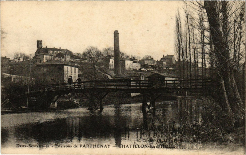 Carte postale ancienne Env. de Parthenay - Chatillon-sur-Hautet à Parthenay