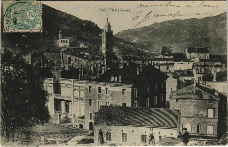 Carte postale ancienne Sartene Corsica à Sartène