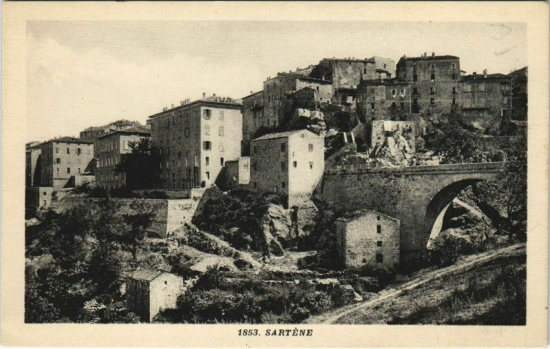 Carte postale ancienne Sartene Corsica à Sartène