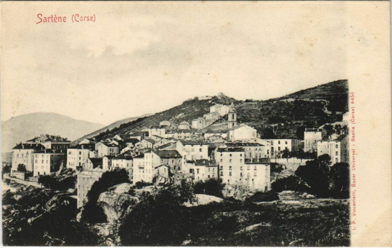Carte postale ancienne Sartene Corsica à Sartène