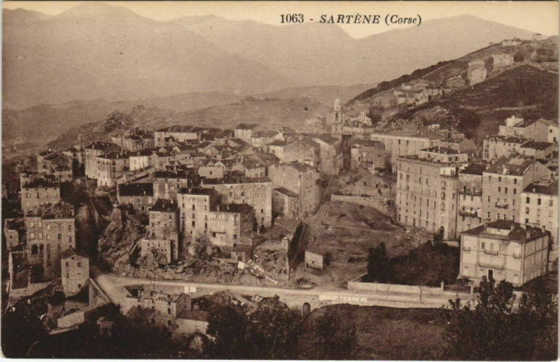 Carte postale ancienne Sartene Corsica à Sartène