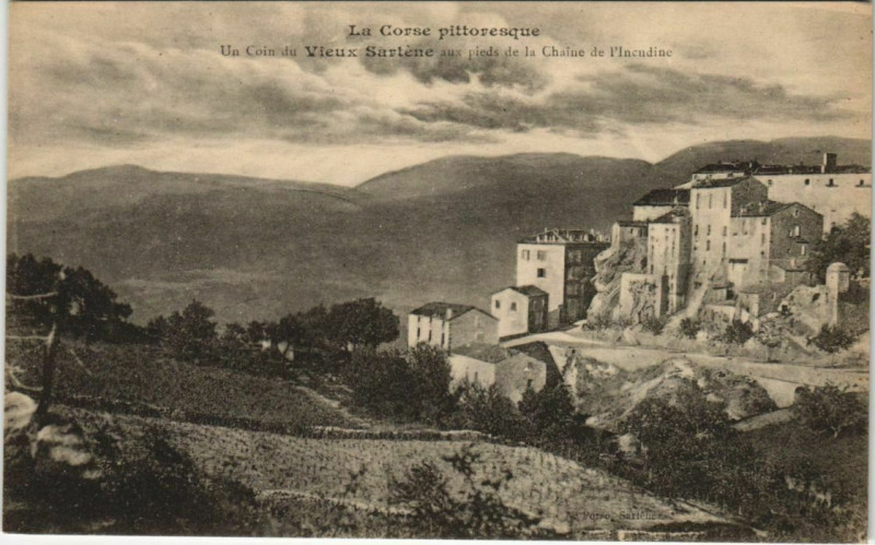 Carte postale ancienne Sartene Corsica à Sartène