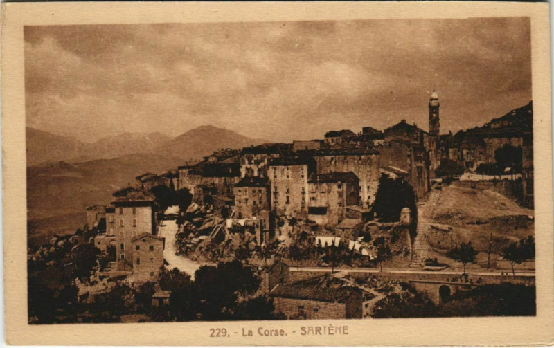 Carte postale ancienne Sartene Corsica à Sartène