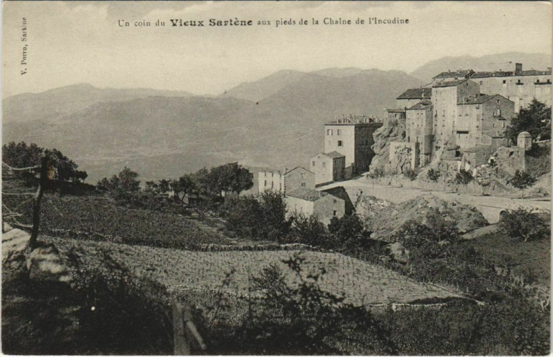 Carte postale ancienne Sartene Corsica à Sartène
