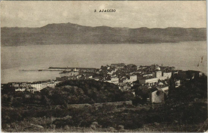 Carte postale ancienne Ajaccio Corsica à Ajaccio