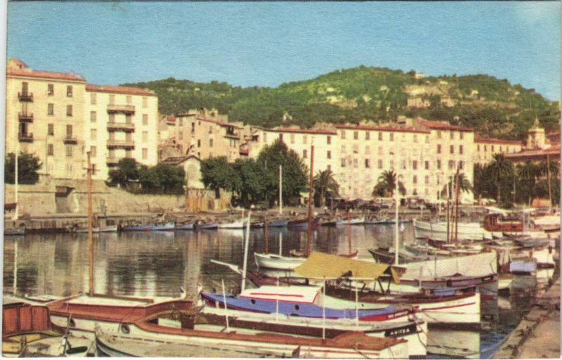 Carte postale ancienne Ajaccio Le Port Corsica à Ajaccio