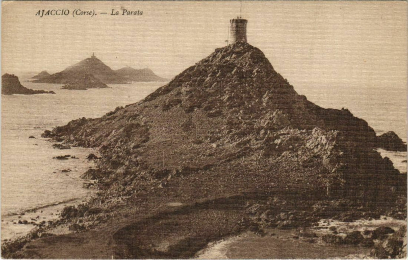 Carte postale ancienne Ajaccio La Parata Corsica à Ajaccio
