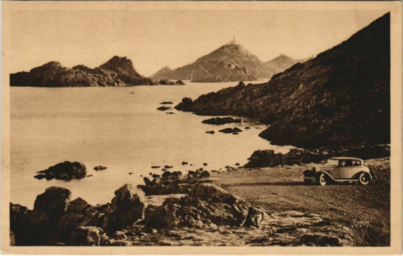 Carte postale ancienne Ajaccio Iles Sanguinaires Corsica à Ajaccio