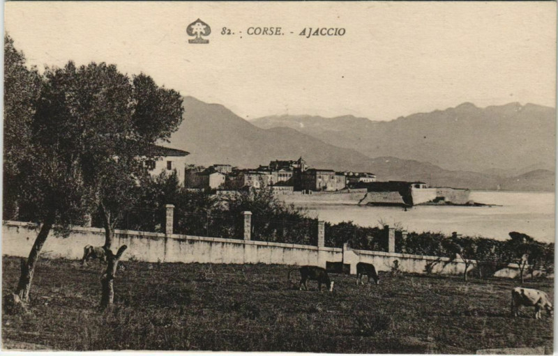 Carte postale ancienne Ajaccio Corsica à Ajaccio