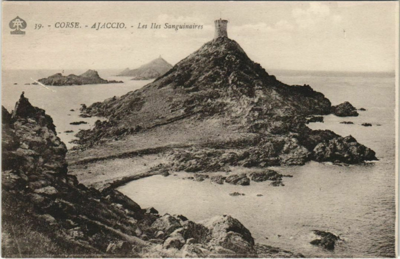 Carte postale ancienne Ajaccio Iles Sanguinaires Corsica à Ajaccio