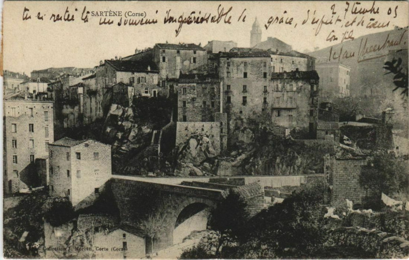 Carte postale ancienne Sartene Corsica à Sartène