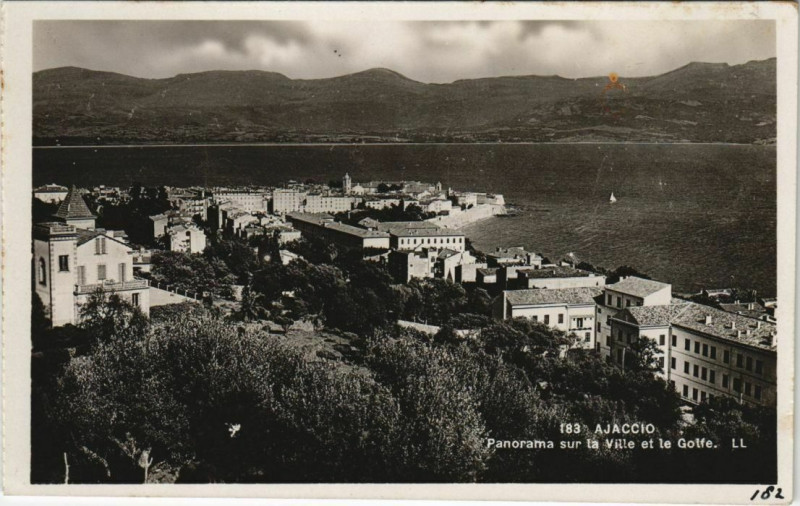Carte postale ancienne Ajaccio Panorama Corsica à Ajaccio
