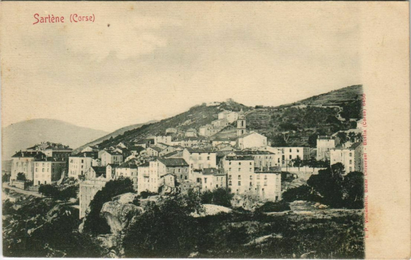 Carte postale ancienne Sartene Corsica à Sartène