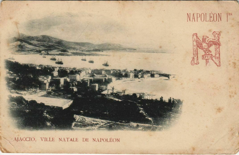 Carte postale ancienne Ajaccio Ville Natale de Napoleon Corsica à Ajaccio