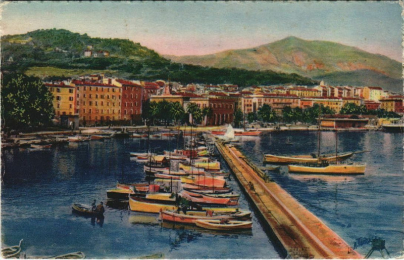 Carte postale ancienne Ajaccio Le Port Corsica à Ajaccio