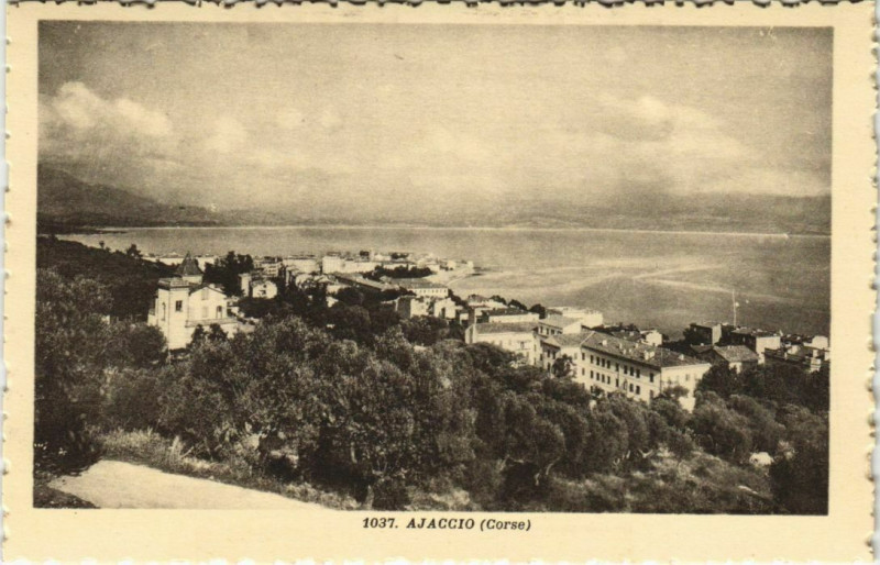 Carte postale ancienne Ajaccio Corsica à Ajaccio