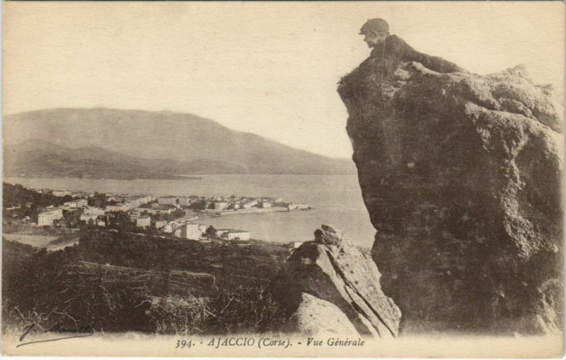 Carte postale ancienne Ajaccio vue generale Corsica à Ajaccio