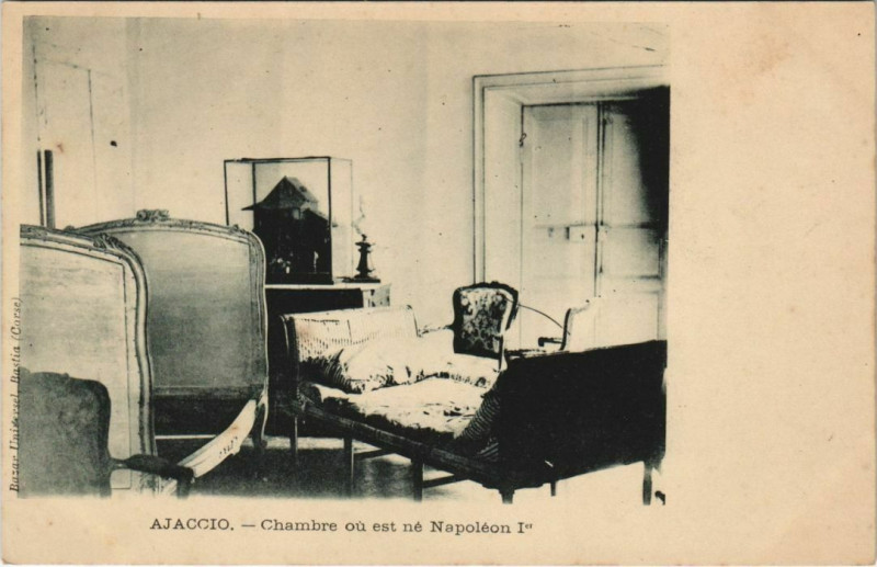 Carte postale ancienne Ajaccio Chambre ou est ne Napoleon 1er Corsica à Ajaccio