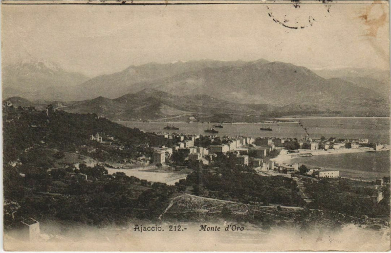 Carte postale ancienne Ajaccio Monte d'Oro Corsica à Ajaccio