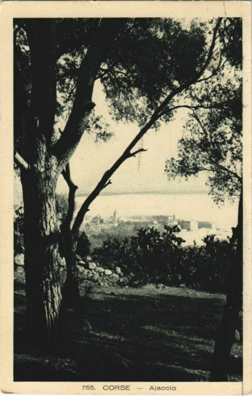 Carte postale ancienne Ajaccio Corsica à Ajaccio