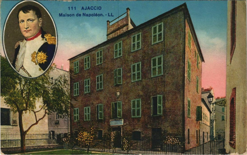 Carte postale ancienne Ajaccio Maison Napoleon Corsica à Ajaccio