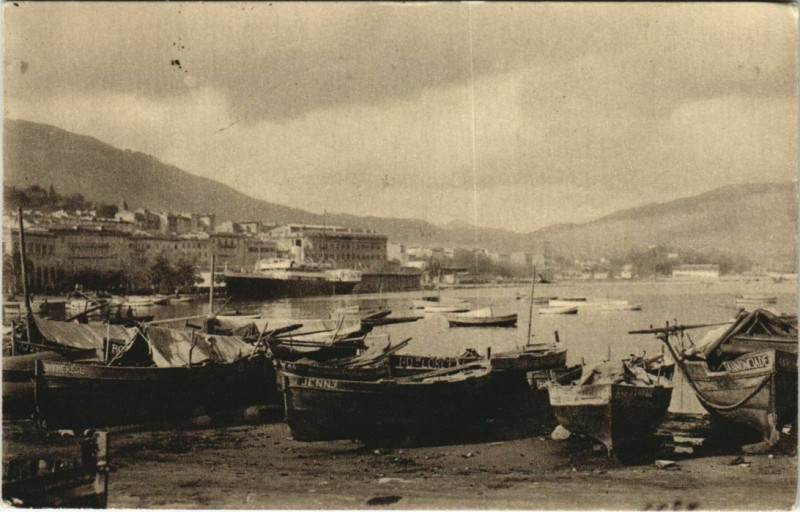 Carte postale ancienne Ajaccio Le Port Corsica à Ajaccio
