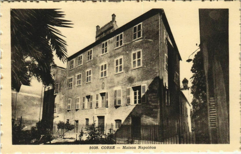 Carte postale ancienne Ajaccio Maison Napoleon Corsica à Ajaccio