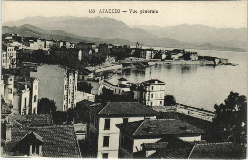 Carte postale ancienne Ajaccio vue generale Corsica à Ajaccio