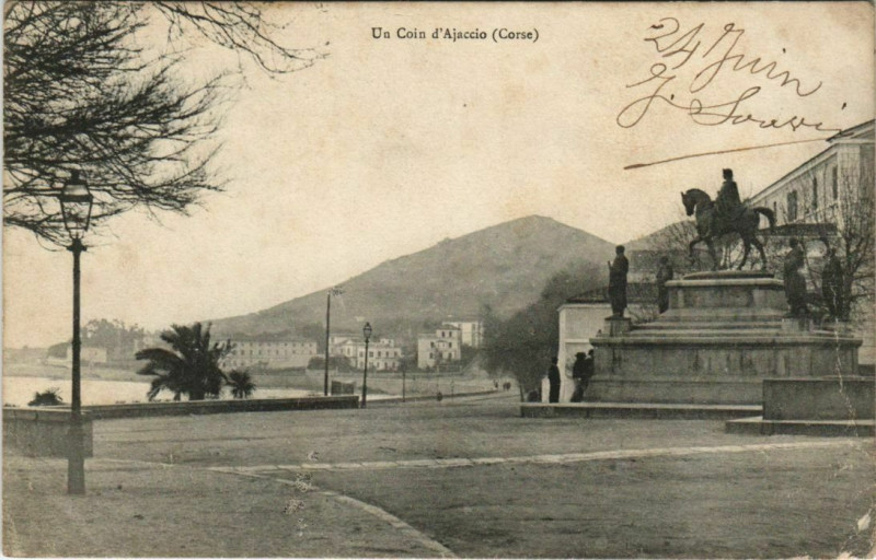 Carte postale ancienne Un coin d'Ajaccio Corsica à Ajaccio