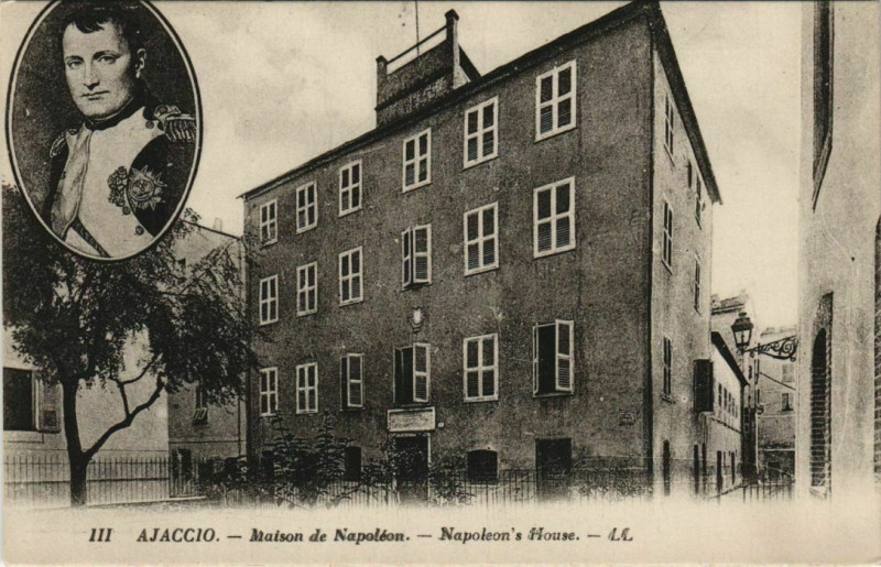Carte postale ancienne Ajaccio Maison Napoleon Corsica à Ajaccio