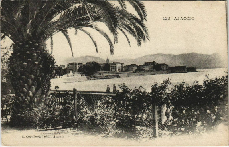Carte postale ancienne Ajaccio Corsica à Ajaccio